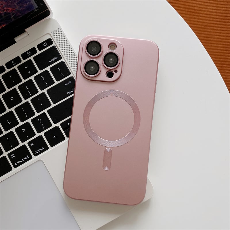 Magnetic Suction Electroplating Mobile Phone Case